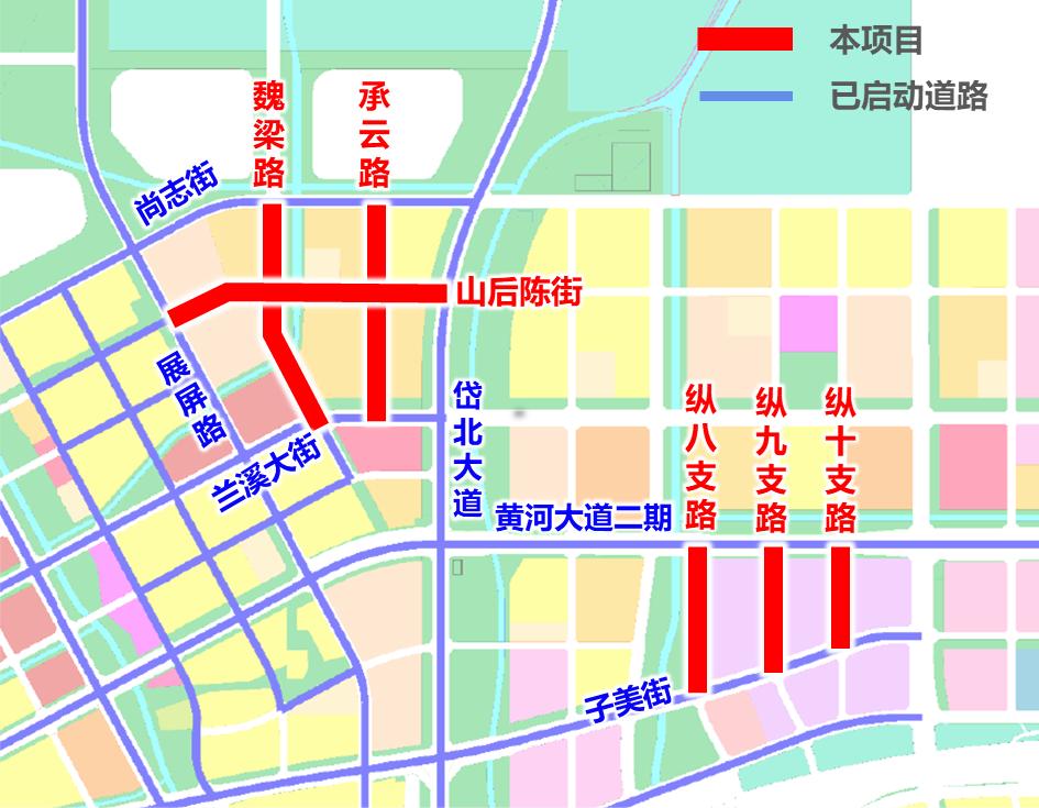 赤峰起步区黄河道域金融创新试验区基础设施一期工程（路桥）